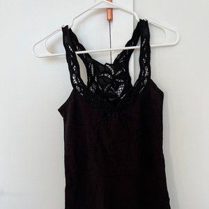 Lace Black Tank